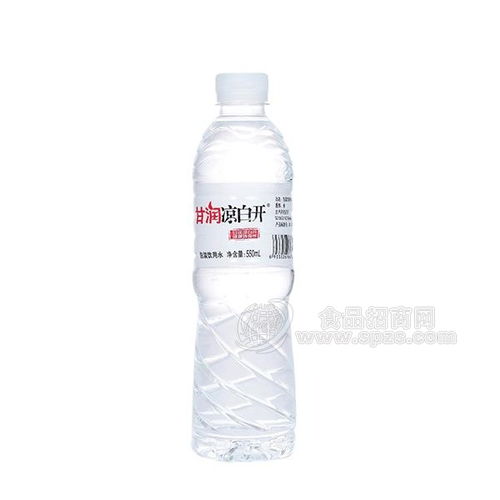 甘润 凉白开 包装饮用水 纯净水 550ml